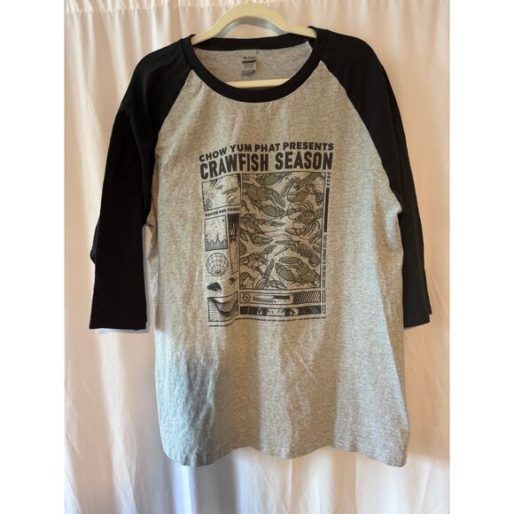Chow Yum Phat Crawfish Season Raglan T-Shirt - XL - Picture 1 of 9